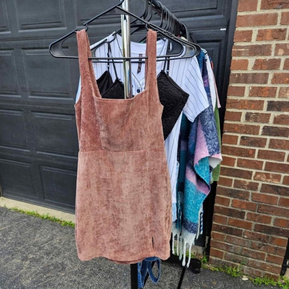 Brown corduroy dress